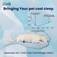 thumbnail image 3 of Dog Cooling Eco-friendly Mat, Cooling Pad, Pet Cool Mats for Dogs and Cats use in Crate, Tunk, Camping, Outdoors, Portable, Machine Washable, Durable, Without Gel, 3 of 9