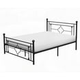 thumbnail image 5 of Black Finished Full Platform Bed in Metal Frame, Modern Traditional Design, 5 of 5