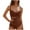 Brown, variant on Admvng Plus Size Swimsuit for Women Swimsuit One Piece Bathing Suit Cutout Back Tummy Control with Adjustable Straps S-2XL