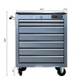 thumbnail image 3 of 7-Drawer Mobile Tool Cart - ARTMAN Multifunctional Design, Lockable Removable Case, Ball-Bearing Drawers (Powder-Coated Steel, 4 Wheels w/ Brakes), 3 of 11