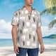 thumbnail image 3 of Balery winter Snowflake beer Camisas hawaianas de manga corta para hombre, camisas playeras de corte holgado, camisas de vacaciones con botones,Small, 3 of 7