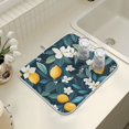 thumbnail image 4 of Yayeee Dish Drying Mat for Kitchen Counter 16" x 18" Microfiber Super Absorbent Coffee Decorative Pad, Floral Lemon, 4 of 9