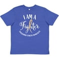 thumbnail image 3 of Inktastic I am a Fighter- Childhood Cancer Awareness Youth T-Shirt, 3 of 5