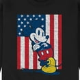 thumbnail image 3 of Disney - Americana - Mickey Vertical American Flag - Men's Crew Neck Fleece Pullover, 3 of 5