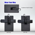 thumbnail image 2 of Dual Phone Holster Pouch Case with Belt Clip, Waist Carring Pouch, Universal Smartphone Case Up to 7 Inches for iPhone Pro Max, Pro, Samsung Galaxy,Moto Cellphone Holder, 2 of 7