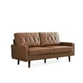 thumbnail image 5 of Uspridefurniture Acire 69.3" Faux Leather Cushion Back Sofa, Brown, 5 of 5