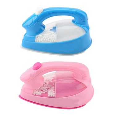 1Pc Mini Electric Iron Plastic Pink Kids Children Baby Girl Pretend Play Home Appliances Toy
