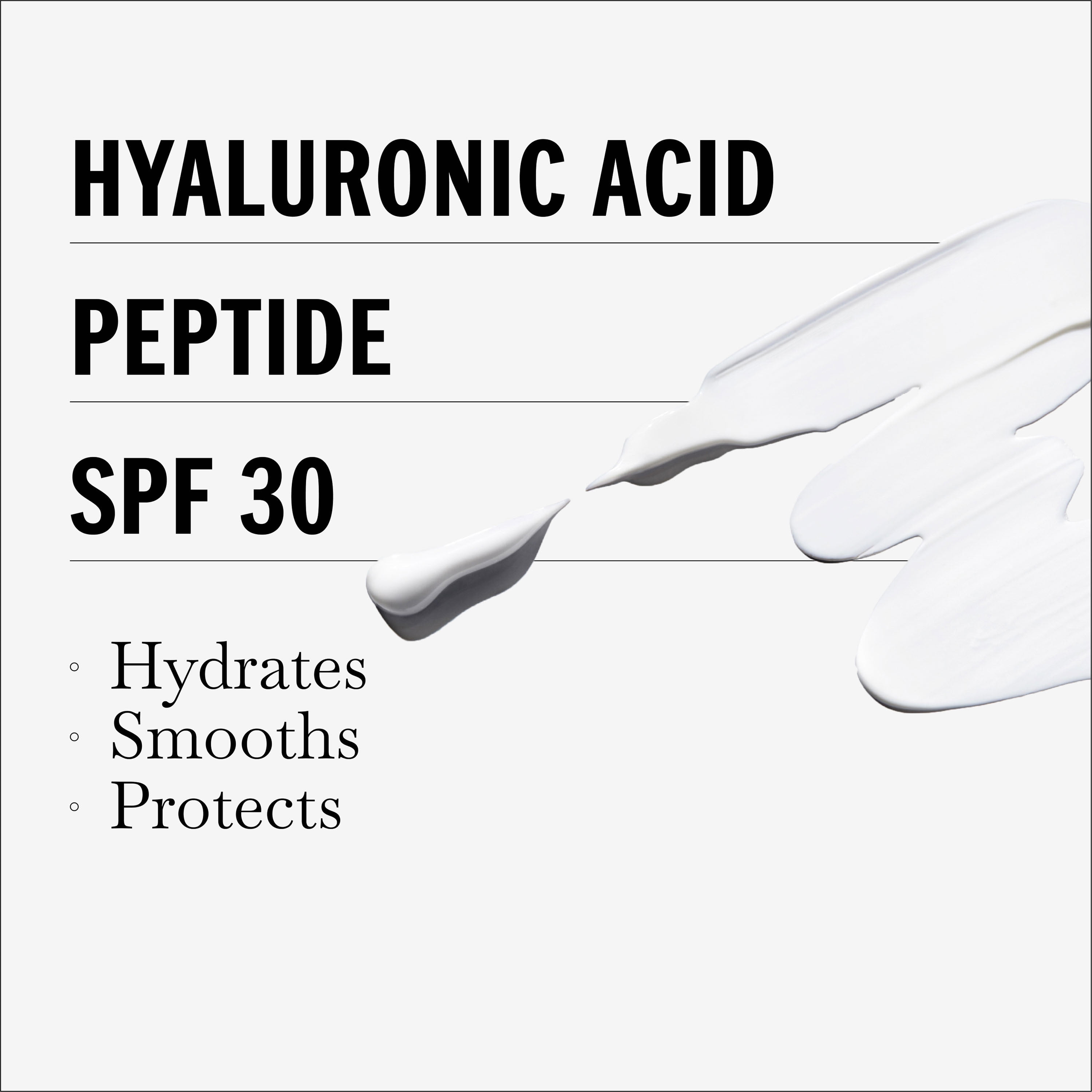 Olay Hyaluronic + Peptide 24 Face Moisturizer, SPF 30 Sun Protection for All Skin, 1.7 oz