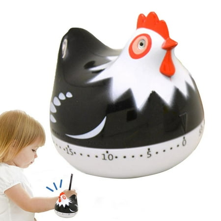 

Ibaste Manual Kitchen Timer Cartoon Chicken Pattern Manual Timer 60-Minutes Countdown Cooking Timer Reminder with Loud Alarm for Kitchen Cooking and Baking original