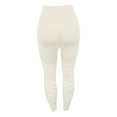 thumbnail image 5 of HXWCHs Women's Cotton Linen Yoga Pants Drawstring Elastic Waist Lounge Pants White M, 5 of 8