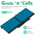 thumbnail image 5 of 3HWPP Laptop Battery Replacement for Dell Latitude 5401 5410 5411 5501 5510 5511 Precision 3541 3551 Inspiron 7706 2-in-1 Inspiron 17 7500/7506 2-in-1 Black 10X1J N2NLL 1VY7F 451-BCMN 15.2V 68Wh, 5 of 12