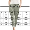 thumbnail image 3 of HongQid Womens Casual Cotton Tapered Capri Cotton Pants Loose Elastic Waist Ankle Cropped Trouser with Pockets, 3 of 5