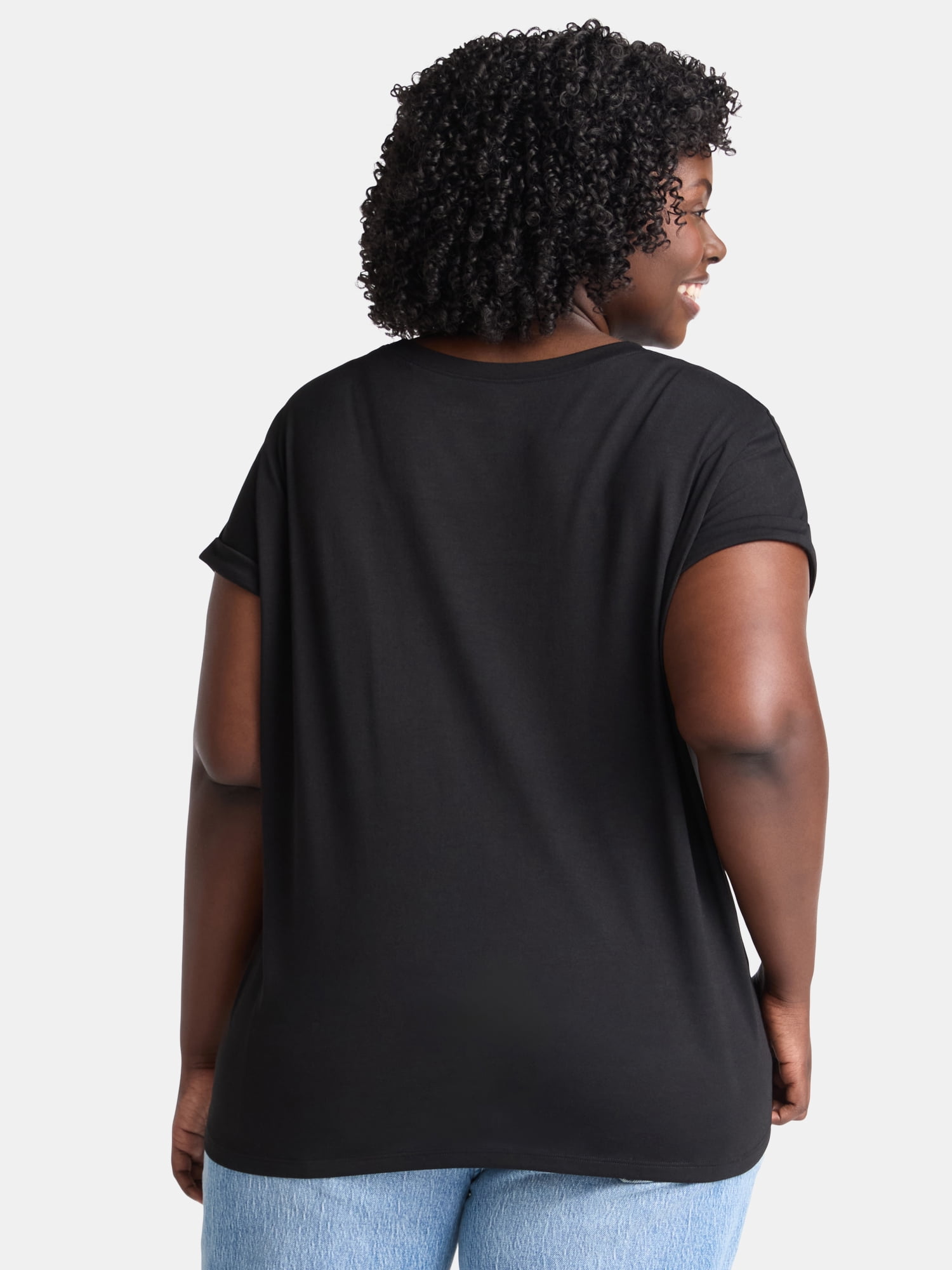 Terra & Sky Women's Plus Size Blondie Band Graphic Tee, Sizes 0X-4X