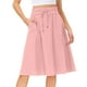 thumbnail image 1 of Ketyyh-chn99 Mini Skirts for Women Jean Skirts for Women Women's High Waist Pleated A-Line Swing Skirt Pink,S, 1 of 4