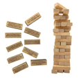 thumbnail image 1 of Juego de torre de preguntas de 54 piezas JINMJMXG apilamiento de madera gigante color madera, 1 of 5