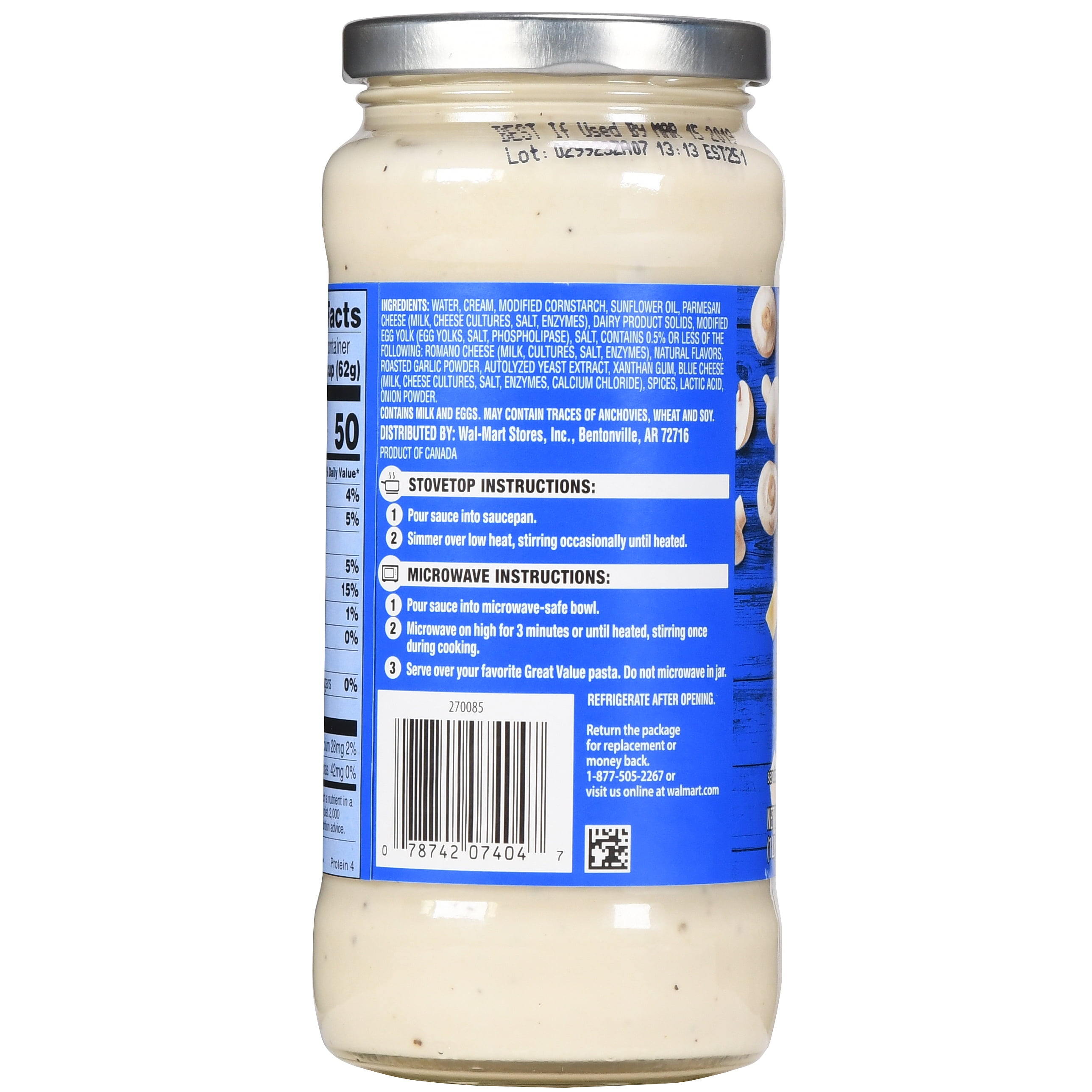 Ragu Alfredo Sauce Nutrition Facts Bios Pics