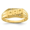 thumbnail image 2 of 14K Yellow Gold AA Diamond Men's Ring Size 10, 2 of 3