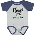 thumbnail image 3 of Inktastic Flower Girl with Arrow and Flowers Girls Baby Bodysuit, 3 of 5