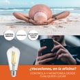 thumbnail image 5 of Foco Vintage LED Inteligente ST64 WiFi 5.5 W, Luz Blanca Dinámica, Base E27, Atenuable, Compatible con App móvil y Asistentes de voz Tecnolite, 5 of 5