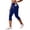 Blue, variant on Smsaxvxz Capri Yoga Pants for Women Leggings High Waisted Yoga Workout Casual Summer With Pockets Black 2XL