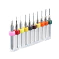 thumbnail image 3 of 10 PCS/ Set PCB Circuit Board Carbide Drill Bits Micro Engraving Drill Bits Set for SMT CNC Rotary Tool 0.6mm to 1.5mm, 3 of 3