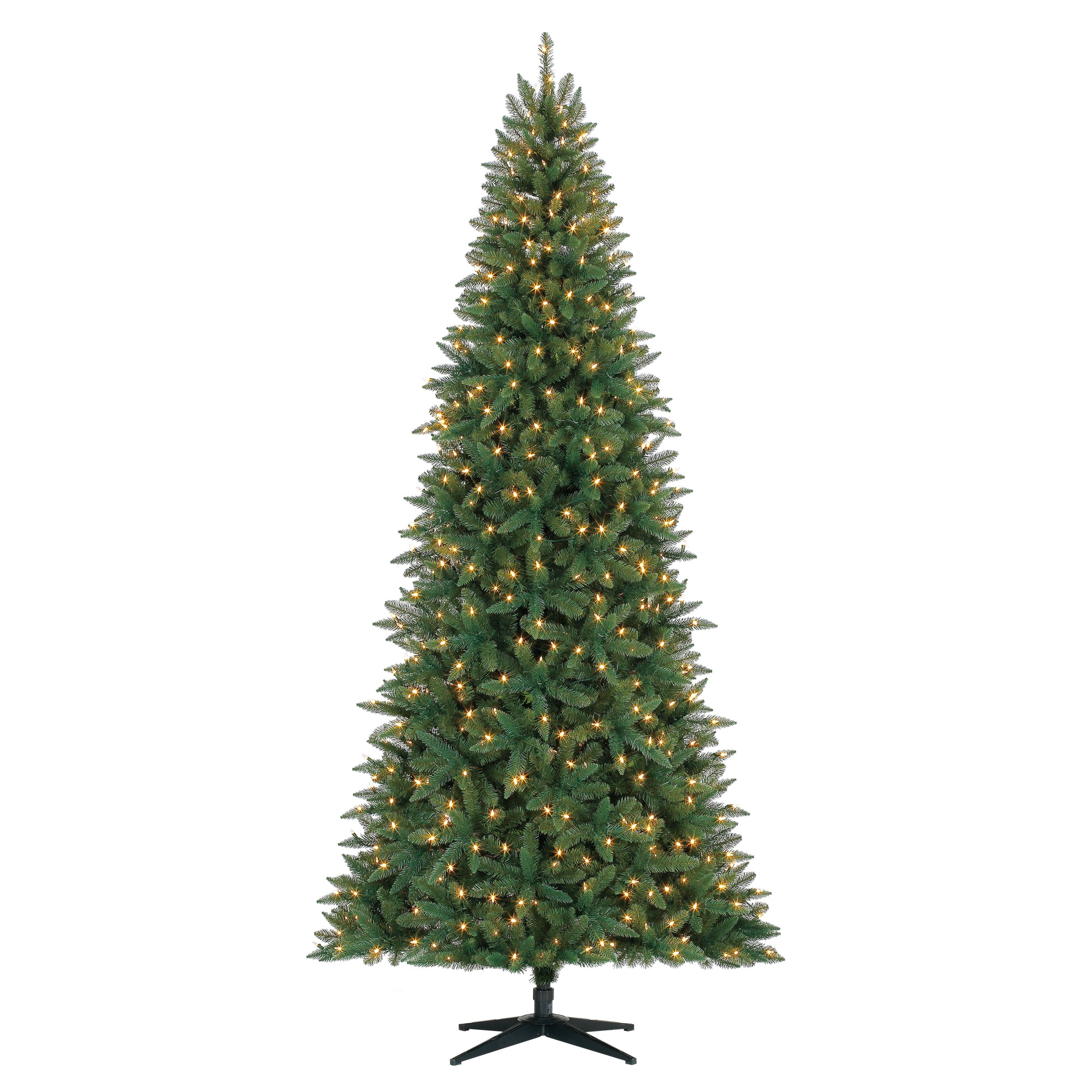 Holiday Time Prelit Pine Slim Christmas Tree 9 ft, Green