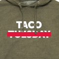 thumbnail image 3 of Instant Message - Taco Tuesday Crossed Out - Men's Pullover Hooded Fleece Sweatshirt, 3 of 7