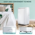 thumbnail image 5 of 14000 BTU Portable Air Conditioner, Fast Cooling 750 Sq.Ft, 3-in-1 Cooling AC Unit with Dehumidifier and Fan Mode, Includes Window Kit & Remote, 24H Timer, for Home & Bedroom, 5 of 9