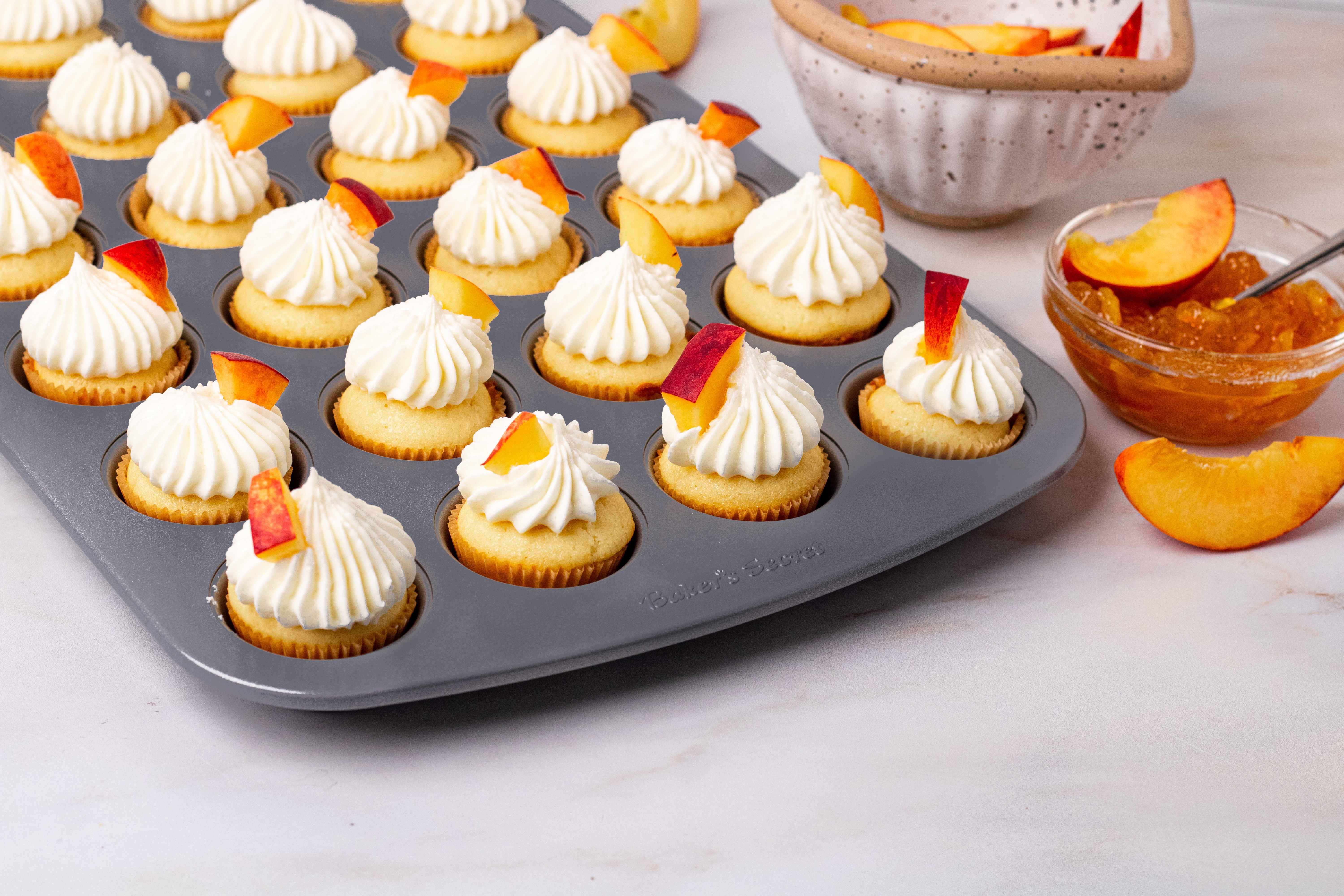 Baker's Secret 24-Cup Mini Muffin Pan, Gray photo 5