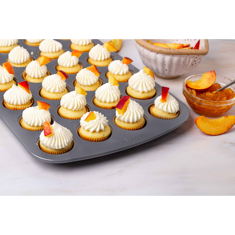 Baker's Secret 24cup Mini Muffin Pan Cupcake Nonstick Pan - Carbon Steel Pan  for Mini Muffins Cupcakes Non stick Coating Easy Release Dishwasher Safe  DIY Bakeware Baking Supplies - Classic Collection