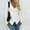 White, variant on VSSSJ Womens Elegant Cross Wrap V Neck Knitted Sweater Casual Irregular Hem Solid Color Long Sleeve Ribbed Slim Tunic Sweaters Blue M