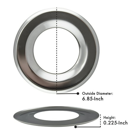 Range Kleen RGP200 One Round Style H Heavy Duty Chrome Drip Pan