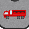 thumbnail image 4 of Inktastic Fire Truck (Red) Boys or Girls Baby Bib, 4 of 4