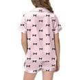 thumbnail image 5 of LRen Toddler Valentines Outfits for Girls 5t Print Shorts Sleeve Valentines Sets Crew Neck Fashion Beach Vacation Short Sleeve Set Valentines Day Gifts for Her, 5 of 6