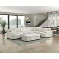 thumbnail image 2 of Lexicon Warwick Corduroy 5-Pc Sectional with Left Cuddler and Ottoman in Beige, 2 of 13