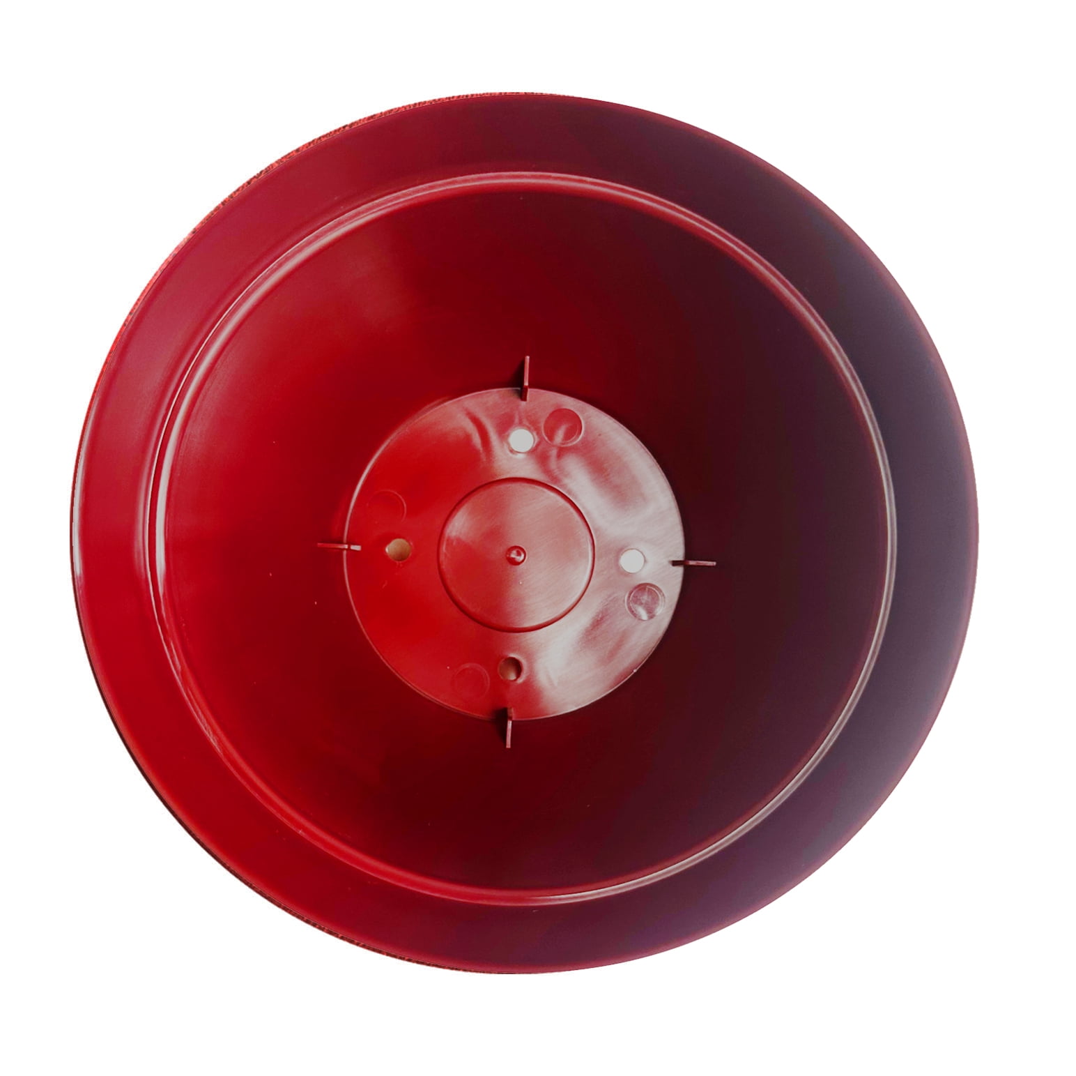 Jacinto Recycled Plastic Planter, 8 inch Opening Diameter, Red Color