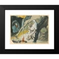 thumbnail image 2 of Ján Novák 24x19 Black Modern Framed Museum Art Print Titled - Family in the Mountains, 2 of 5