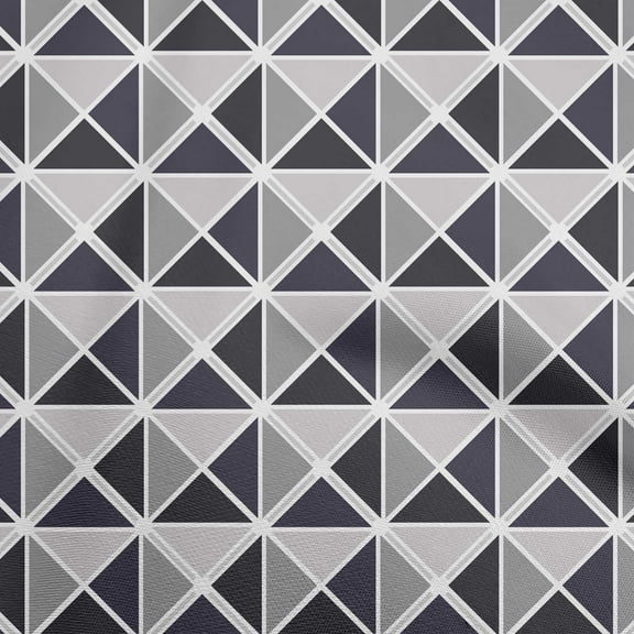 oneOone Cotton Cambric Dark Gray Fabric Geometric Diy Clothing Quilting Fabric Print Fabric By Yard 56 Inch Wide