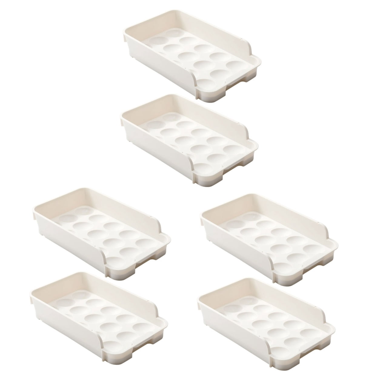 OULII Fridge Accessories Egg Drawer for Home Users 6Set 11.2X6.7X2.4In