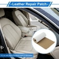 thumbnail image 2 of Unique Bargains Self Adhesive Leather Repair Patch Leather Repair Tape for Automotive Car Seat Sofa Couches Chair Interior Trim Khaki 4" x 63", 2 of 7