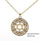 thumbnail image 1 of Collar con colgante de estrella de David Yashi talismán sello de Salomón oro, 1 of 5