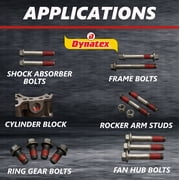 Dynatex Red High Strength Threadlocker 0.20 oz Bottle - Permanent Lock, Anaerobic, Large Fasteners, Vibration & Solvent Resistant (Single)