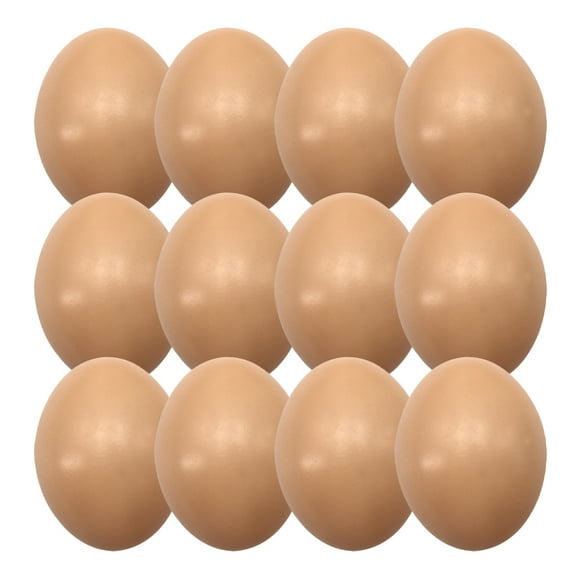 Hemobllo 24Pcs Durable Plastic Blank Eggs for DIY Easter Art Projects and Party Decor