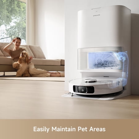 Dreame 2-in-1 Robot Vacuum and Mop, 10000Pa Suction, MopExtend, Self-Emptying Base for 75 Days of Cleaning, Self-cleaning and drying mops, Carpet Boost, DuoScrub Mopping System, L10s Ultra Gen2