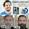 thumbnail image 2 of Men's 3-in-1 Black Beard & Hair Dye Shampoo, Instant Grey Darkening Beard Color Shampoo in 10 Minutes, Simpler Gray Reducing Mustache & Beard Dye for Men, with Plant Extract for Healthy Facial Hair, 2 of 7