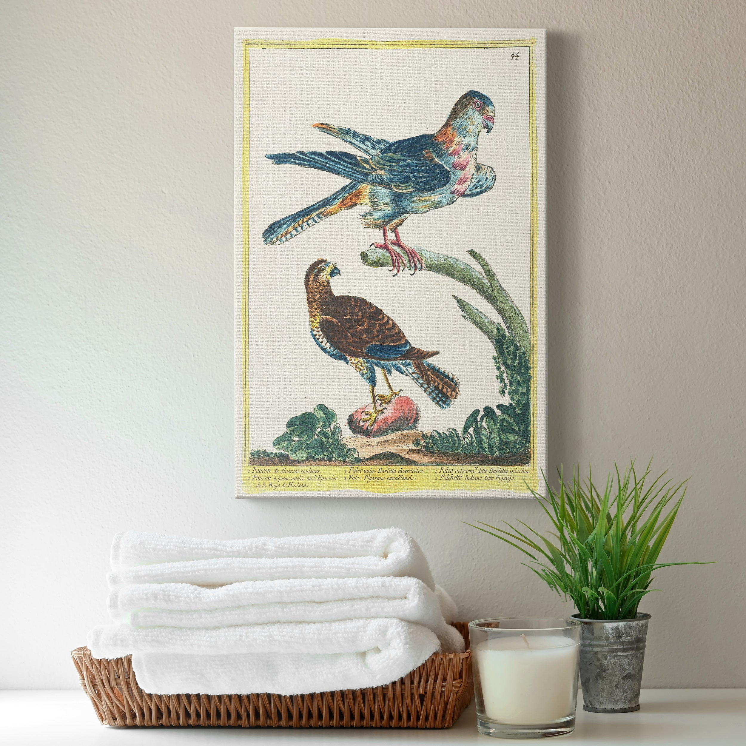 Pastel Birds III Premium Gallery Wrapped Canvas - Ready to Hang