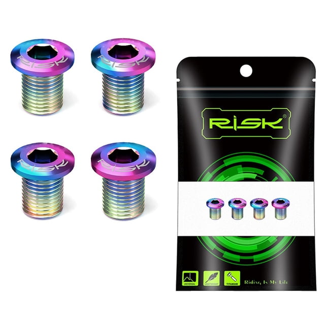 Road Bike Chainring Bolts Ti Alloy Chainwheel Bolts for Ut6800 for R8000 for Da Multicolour