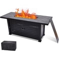 thumbnail image 2 of EastVita 57Inch Fire Pit Table, 50000BTU Rectangle Propane Fire Table, Black, 2 of 7