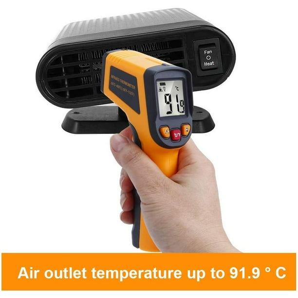 Radiateur soufflant Chauffage Voiture 12V 150W Réchauffeur de Voiture Car  Heater avec Ventilateur Portable Dégivreurs Pare-Brise (Gris, avec