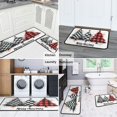 thumbnail image 6 of Kitchen Mat Set of 2 Non Slip Christmas Kitchen Mats for Floor,Christmas Forest Rustic Farmhouse Triangle Tree Kitchen Rugs and Mats for Bathroom,Room Cook (47x17+30x17 Inches), 6 of 7